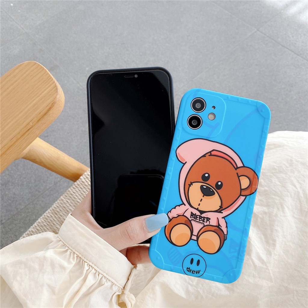 Ốp điện thoại dẻo hình gấu Cool Drew cho iPhone13 12 mini 11 PRO MAX 6 / 6s 7 / 8plus SE2 X / XS XR XSMAX #HG3600