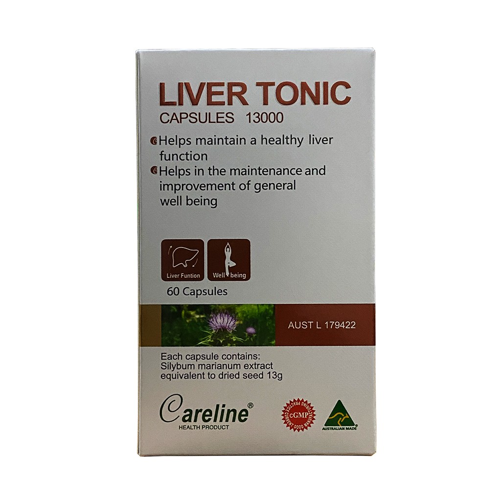Viên Uống Hỗ Trợ Tăng Cường Chức Năng Gan Liver Tonic Careline Lọ 60 Viên