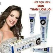 Kem mờ sẹo Nga KLIRVIN  25g, giảm sẹo lồi, lõm, sẹo thâm, do mụn [Có hiệu quả chỉ từ 2-4 tuần]