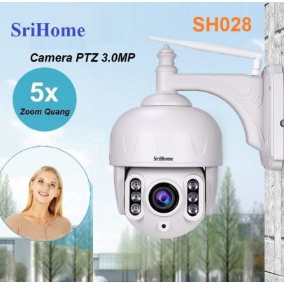 Camera IP Wifi SriHome SH028 3.0Mpx zoom quang 5x có thể cho phép bạn lựa chọn 4 camera để xem cùng lúc