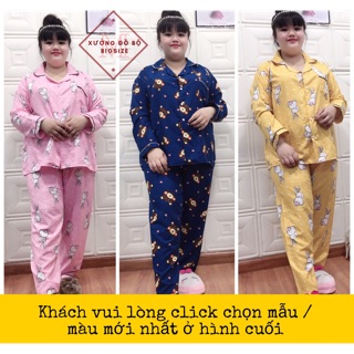 [BIGSIZE 75-100Kg] Đồ Bộ BigSize Kate Thái Tay Dài - Mềm mịn mát