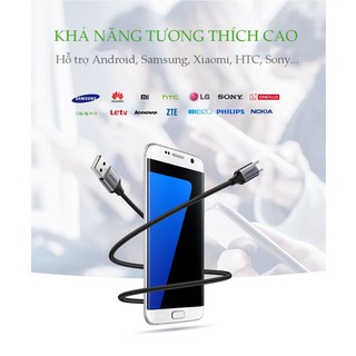Cáp sạc nhanh Micro USB 2.4A dài từ 0.25-2m UGREEN US290