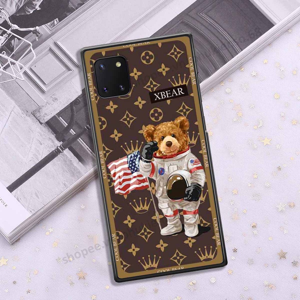Ốp lưng điện thoại Samsung Note 10 Lite in hình gấu bear, kaws, doremon thời trang, ốp lưng cao cấp chất lượng