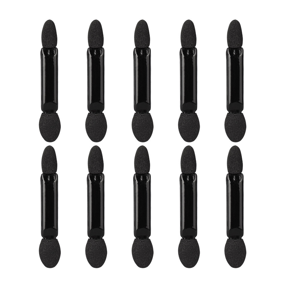 10pcs One Time Double-Head Sponge Eye Shadow Eyeliner Brush Applicator Beauty Makeup Toolsol