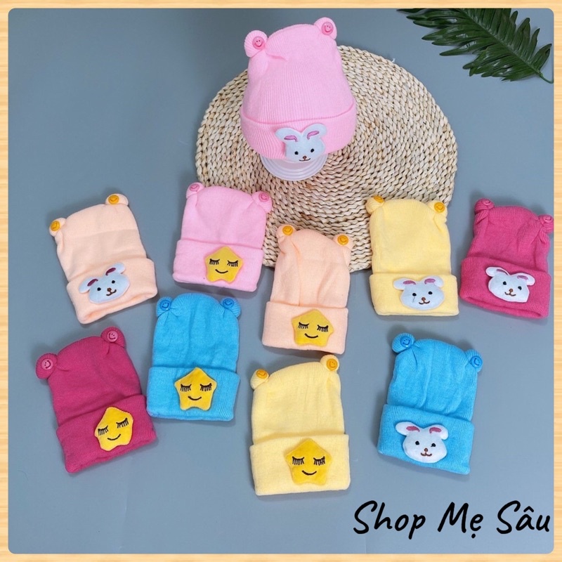 Mũ len sơ sinh cho bé (nhiều hình) 2 tháng -1 tuổi