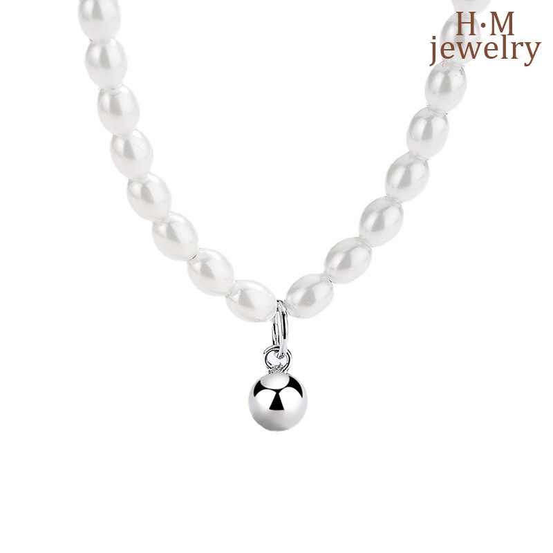 Vòng cổ Ngọc Trai Mặt Tròn Thời Trang Đơn Giản 2022