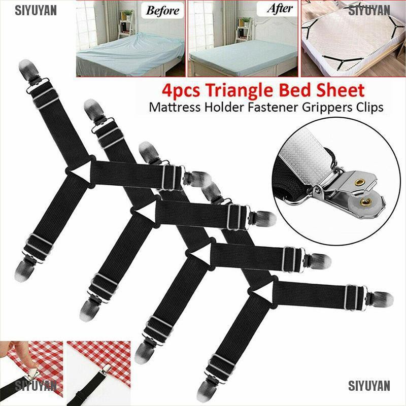 Set 4 Kẹp Cố Định Ga Giường Hình Tam Giác Tiện Dụng