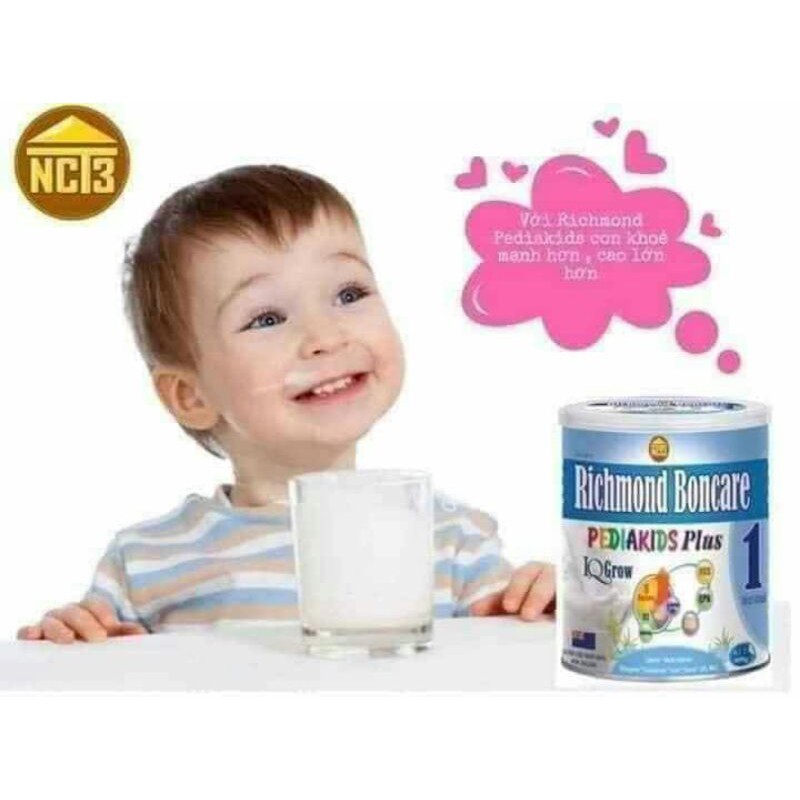 sữa Richmond Boncare Pediakids Plus IQ Grow NCT3 (1_15 tuổi) 400g