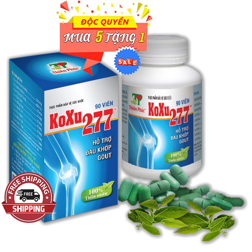 VIÊN KHỚP KOXU 277 (Hộp 90 viên) – Hỗ Trợ Điều Trị Bệnh Xương Khớp ( GOUT ) – Sản Phẩm Của Công Ty Đông Dược Thiên Phúc