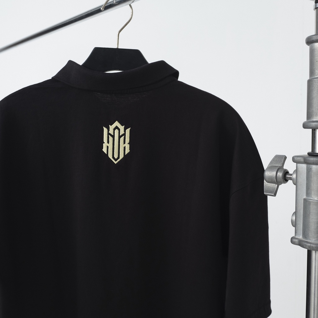 Áo Polo 1st Anniversary thêu logo / Form oversize tay lỡ