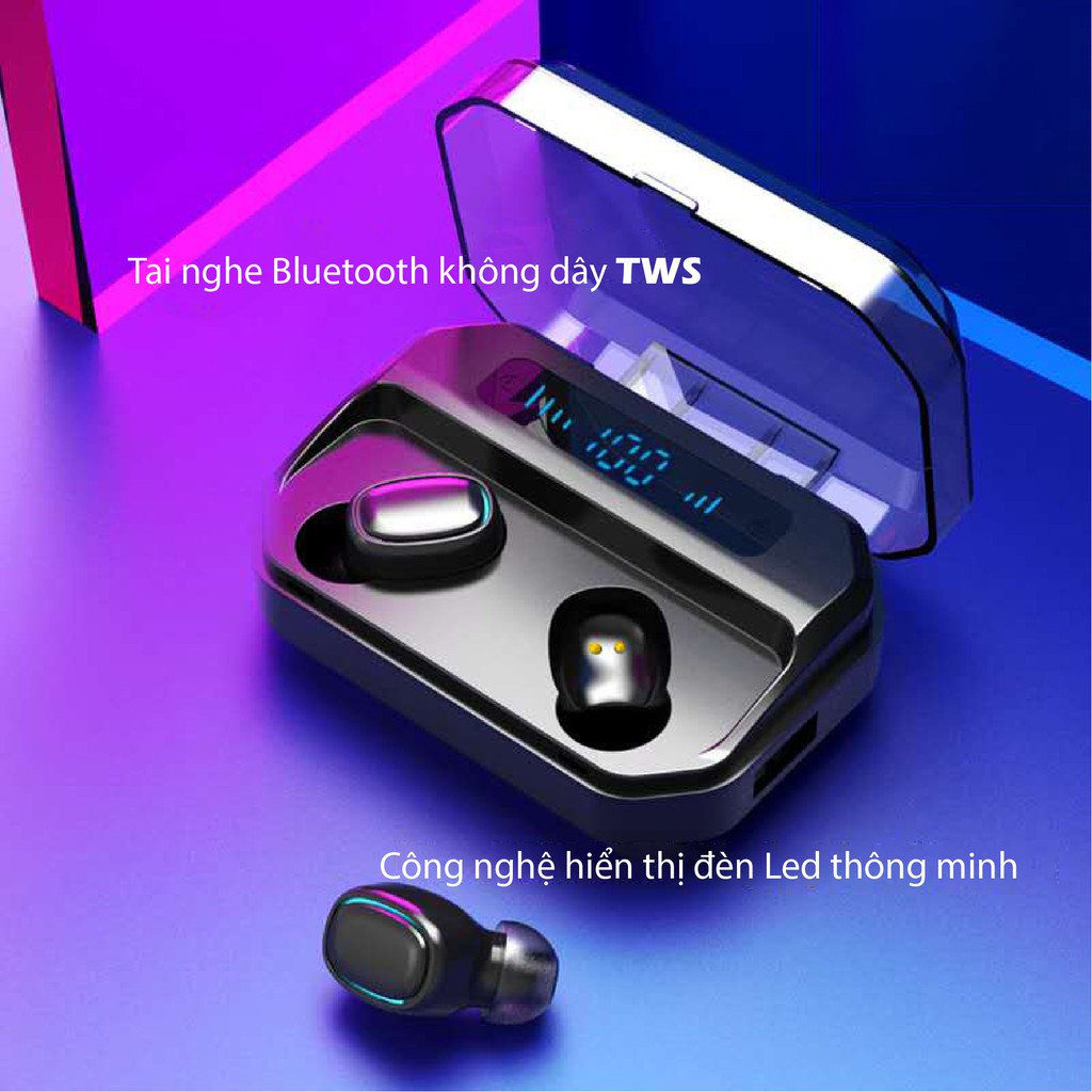 Tai Nghe Bluetooth Không Dây TWS A88 - Thiết Kế Vừa Vặn - Êm Tai - Không Thấm Nước