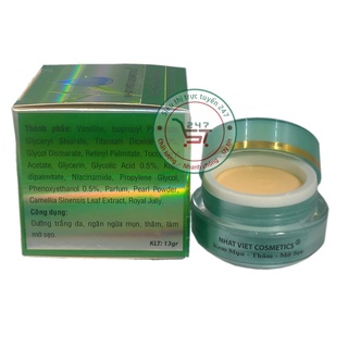 Kem Mụn Thâm Mờ sẹo dưỡng Trắng da Trà xanh Serum Nhật Việt 13g