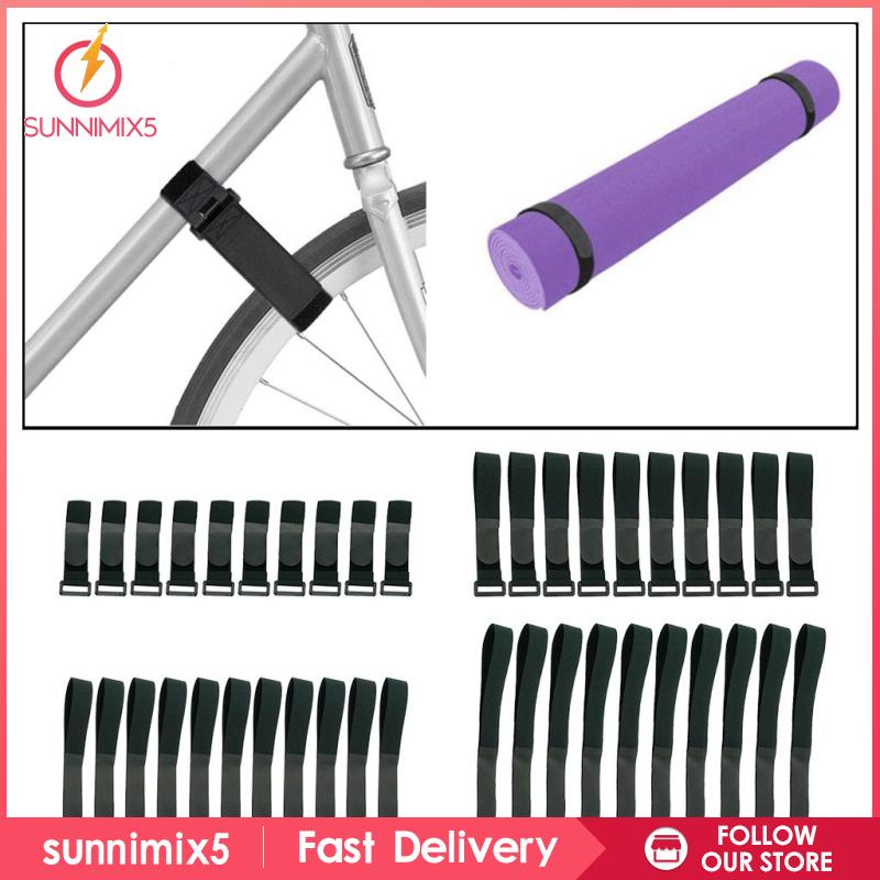 Set 10 Dây Đai Buộc Đồ Dài 20cm Thay Thế Cho Xe Đạp