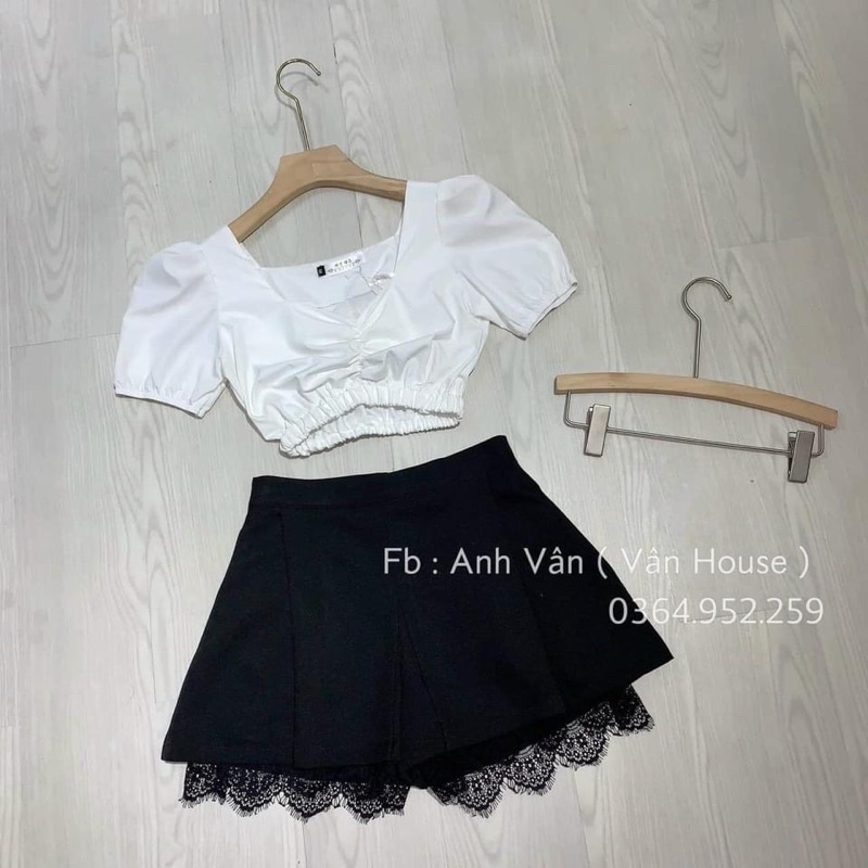 Áo croptop bo ngực bigsize (55-85kg)