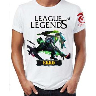 Áo thun Liên minh huyền thoại LOL EKKO Siêu Phẩm Chữ Đen