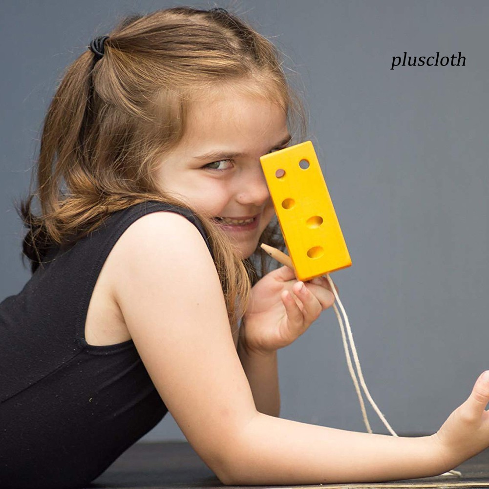 Đồ Chơi Gỗ Hình Phô Mai Cho Bé