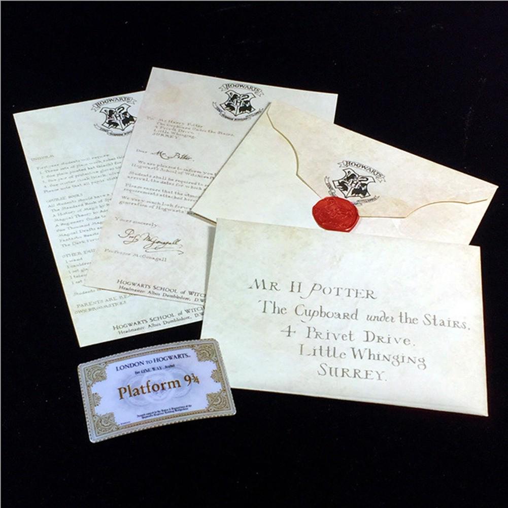 Smjmsrf Phong bì thư Harry Potter thời trang cổ điển