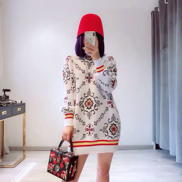 VÁY LEN LÔNG THỎ