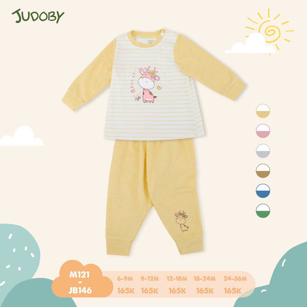 JB146 Bộ dài tay cài vai Dokma size 9-36M