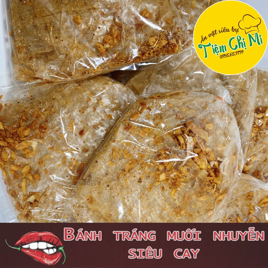 Bánh tráng xì ke Muối nhuyễn Tây ninh Ăn vặt 🌶  Loại Lớn 50gr