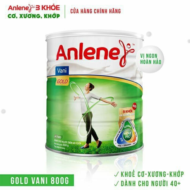 Sữa bột Anlene Gold lon 800g hương vani