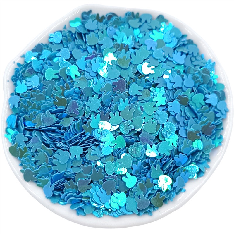 Set 2000 Miếng Dán PVC Hình Đầu Thỏ Đính Kim Sa Nhiều Màu Sắc Dùng Làm Trang Sức DIY