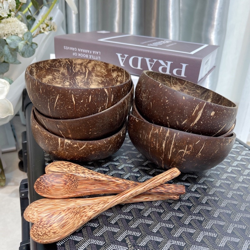 sét gáo dừa - sét bát và thìa gáo dừa