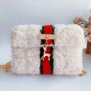 (Chưa đan) Túi len lông xù handmade  TTN222811