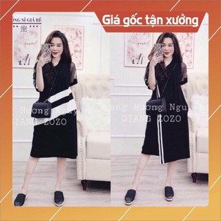 GIÁ XƯỞNG VÁY SUÔNG KẺ SỌC TAY LƯỚI NỮ