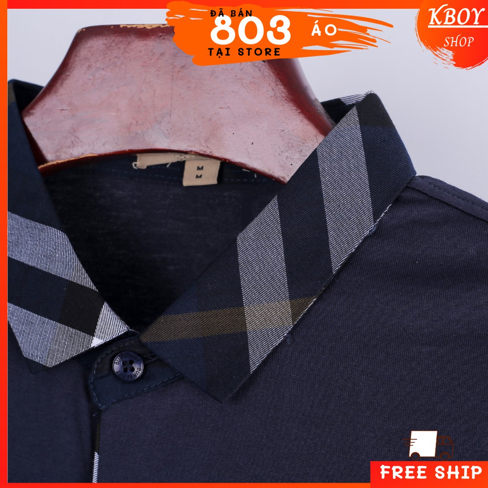 Áo Thun Polo Nam Kboy Shop Cổ Bẻ Chất Liệu 100% Cotton Co Giãn Phối Họa Tiết Đẹp Mắt - 8818