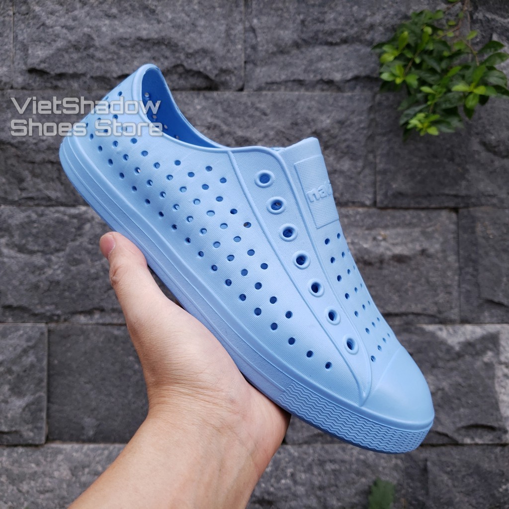 MIR YDGD Giày nhựa đi mưa Native- Chất liệu nhựa xốp siêu nhẹ, không thấm nước - Màu xanh da trời 25