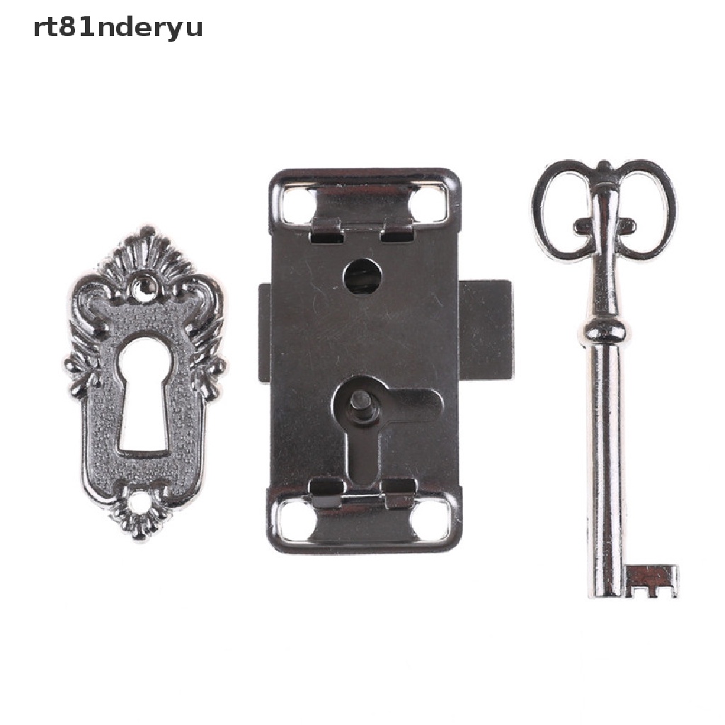 Bộ Ổ Khóa Tủ Kiểu Cổ Điển Bằng Sắt Kèm Chìa Khóa rt81nderyu