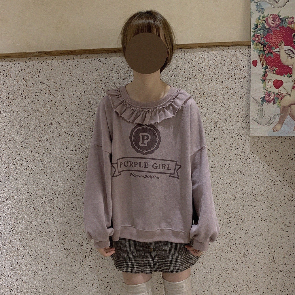 Áo Sweater Cổ Thuyền In Họa Tiết Ren Cổ Điển Phong Cách Nhật Bản Thời Trang 2022 Mới Cho Nữ