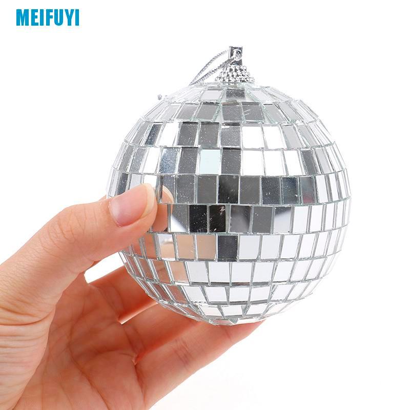 Quả cầu tròn tráng gương 2-8cm trang trí cây thông giáng sinh