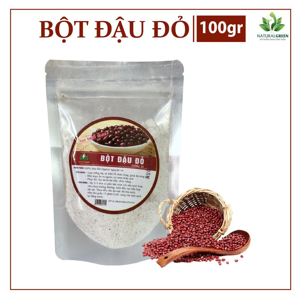 (100GR) Bột Đậu Đỏ Nguyên Chất, là đẹp da