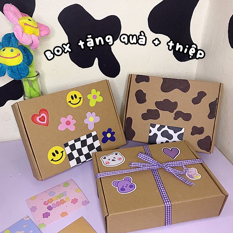 VỎ BOX QUÀ TẶNG KÈM THIỆP RETROLAND