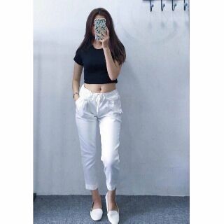 Quần baggy chất kaki thun dây rút