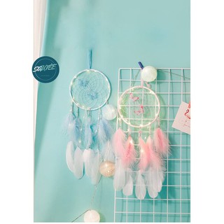 [Quà Tặng] Dreamcatcher handmade đính bươm bướm xinh màu pastel mộng mơ Sauvée mã DCC4M