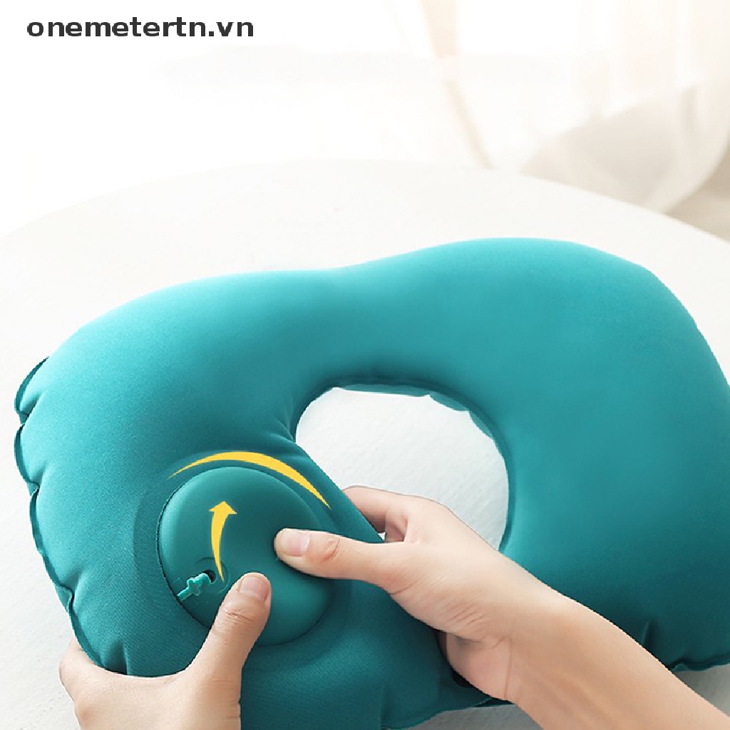 Gối Bơm Hơi Hình Chữ U Tiện Dụng Khi Đi Du Lịch