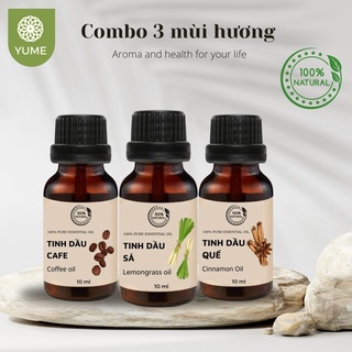 [ TRỢ GIÁ ] COMBO 3 CHAI TINH DẦU HƯƠNG QUẾ, SẢ, CÀ PHÊ