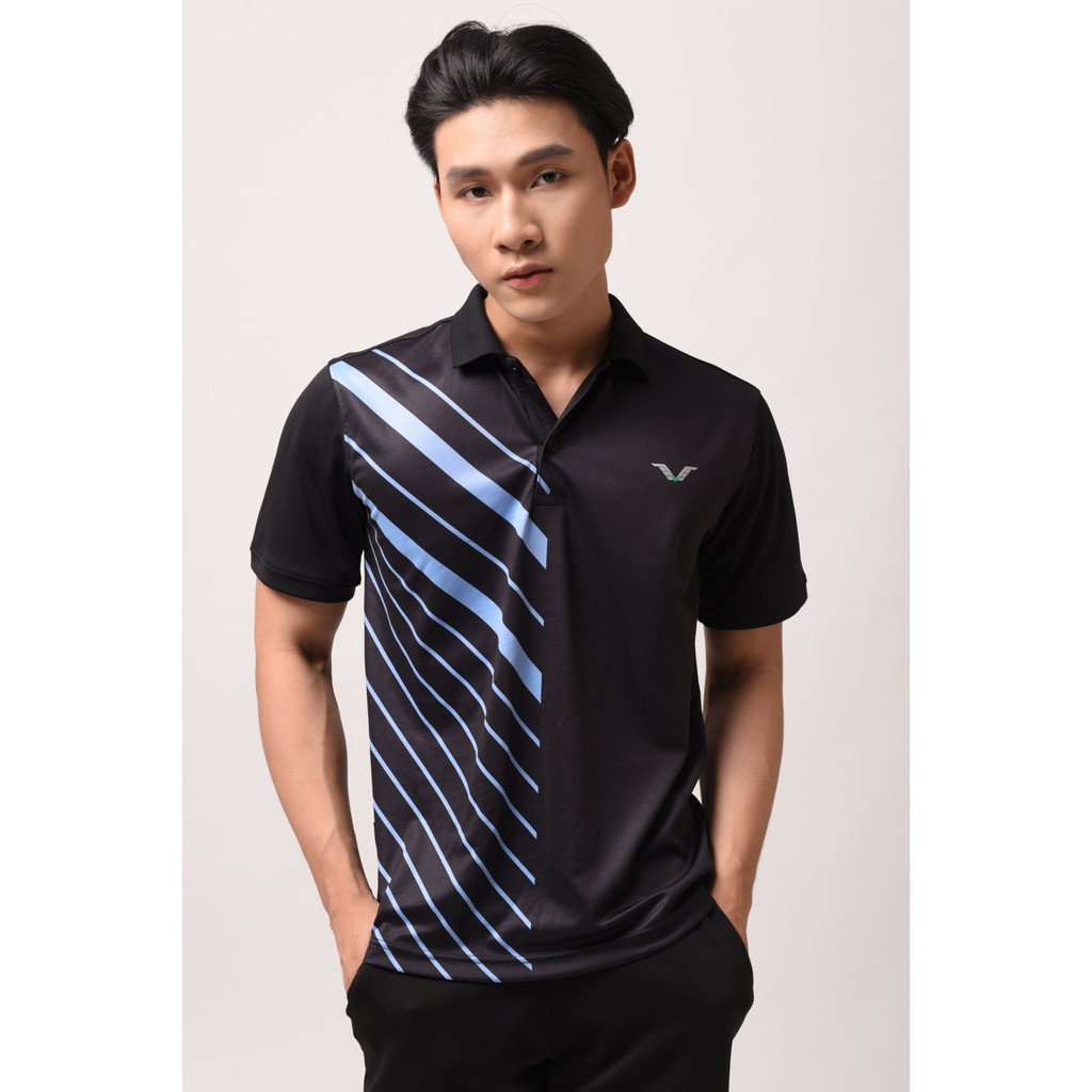 Áo Cầu Lông Nam Cổ Trụ AVP06 Vina Sport- Lapi VN Áo Tập Gym Tennis , Chất Thun Thấm Hút Mồ Hôi, Thoáng Mát, Full Size