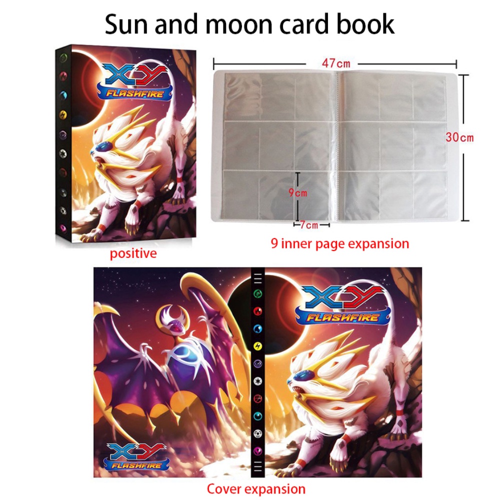 COD 324Pcs Holder Collections Pokemon Cards Album Book Game Characters Cards Map Book Binder Folder Top Loaded List Toy Gift For kid @unicorngirl