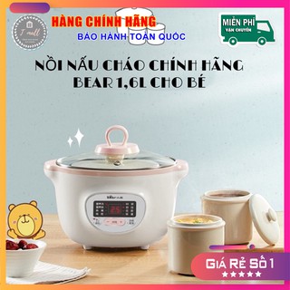 Mua  BẢN QUỐC TẾ  Nồi nấu cháo chậm  nồi ninh hầm đa năng nấu cách thủy BEAR 1 6L BH 12 tháng chính hãng