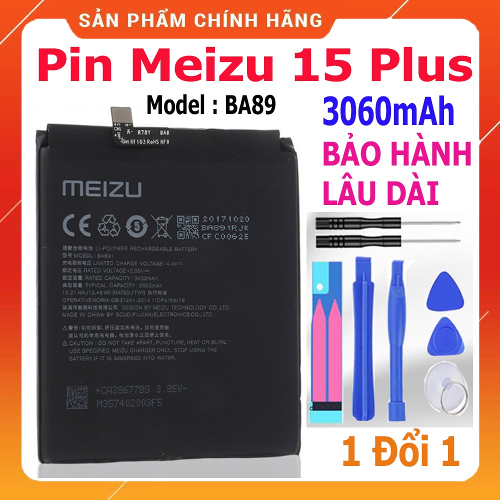 Pin Meizu 15 Plus 🔥 HÀNG ZIN CHÍNH HÃNG 🔥 Bảo hành lâu dài