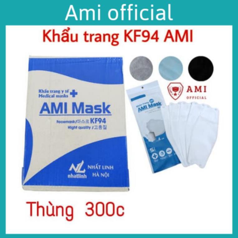 Khẩu trang KF94 4D Ami mask tiêu chuẩn Hàn quốc ( thùng 300c) - Ami official