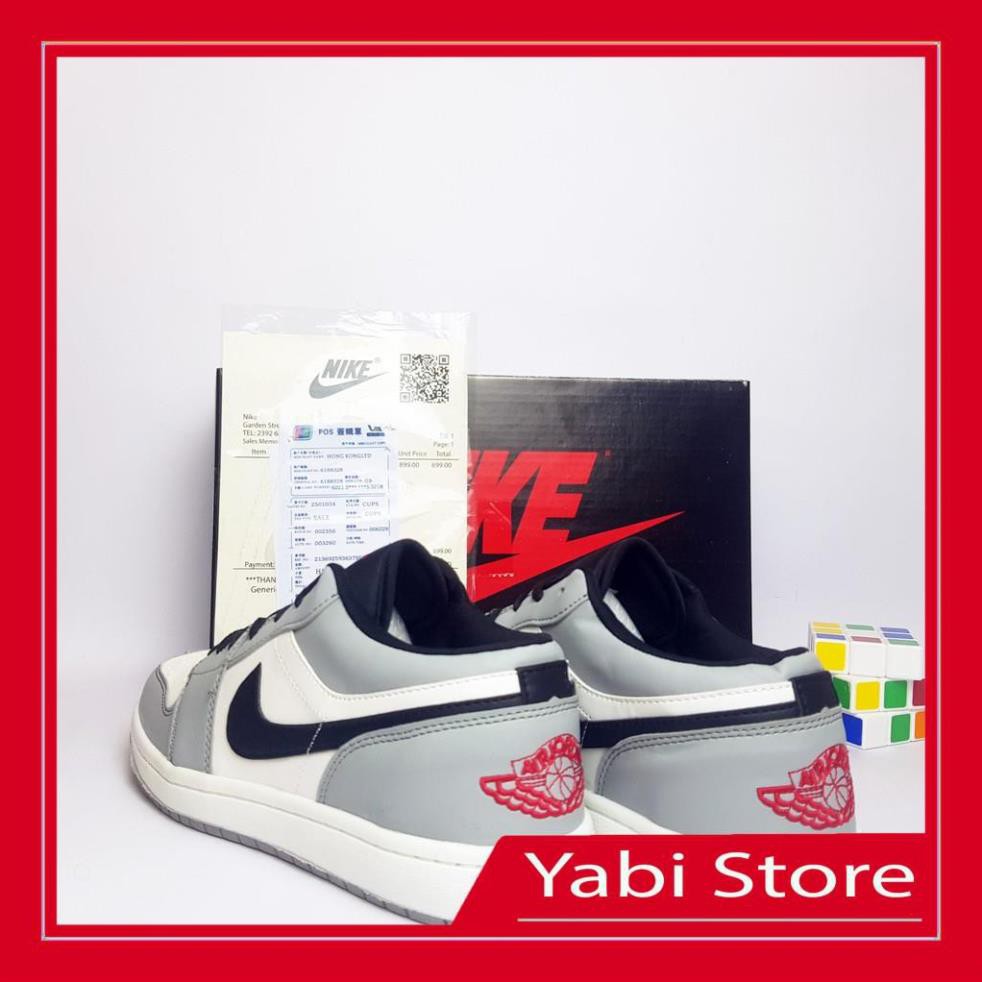 🔥FREE SHIP-HÀNG QUẢNG CHÂU 🔥Giày thể thao sneaker🔥Air Jordan 1 Low JD LIGHT SMOKE GREY full box - Yabi Store