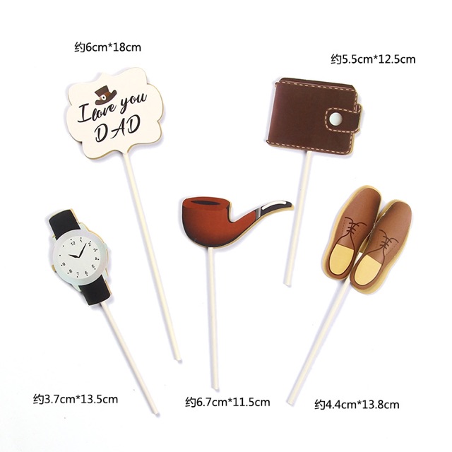 10 set cắm giấy i love you dad (mới)-Q4841