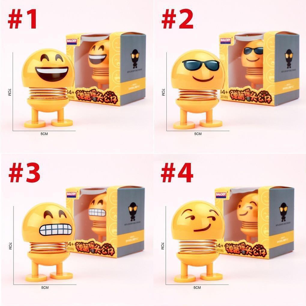 Emoji loại 1 hộp to hình biểu tượng cảm xúc thú nhún lò xo