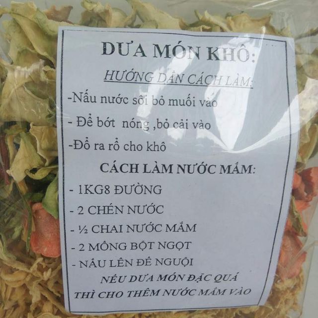 Dưa món sấy khô +_150gr