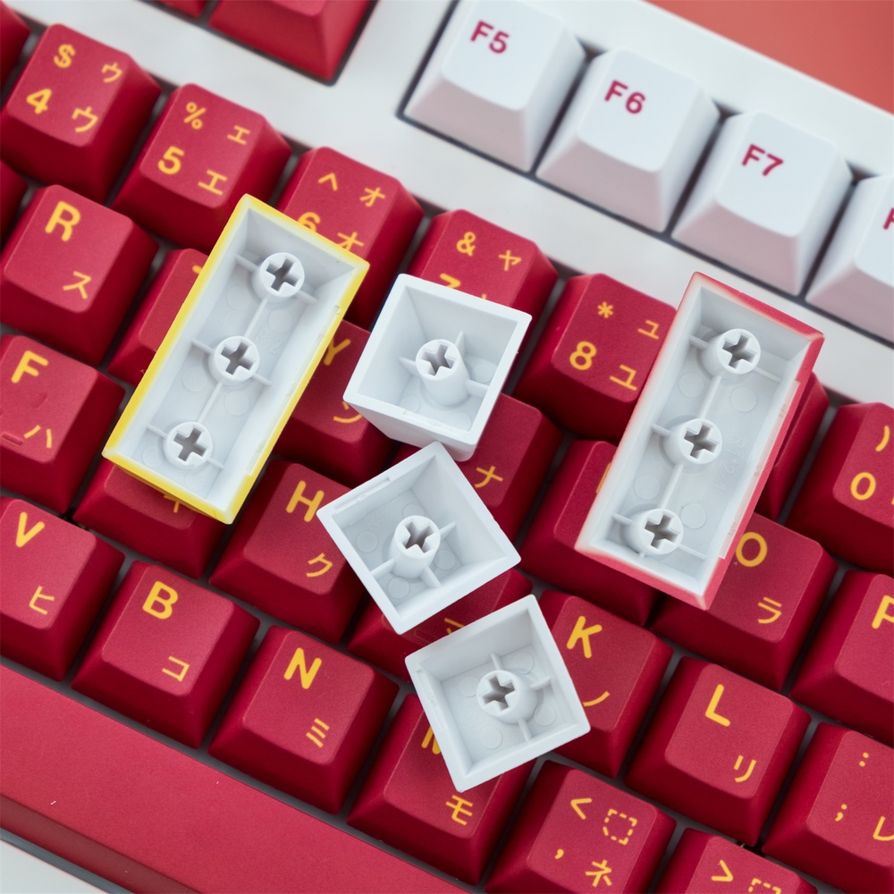 129 Phím EVA-02 Keycaps Cherry Profile Asuka Langley Soryu Anime PBT DYE-SUB Bàn phím cơ Keycap